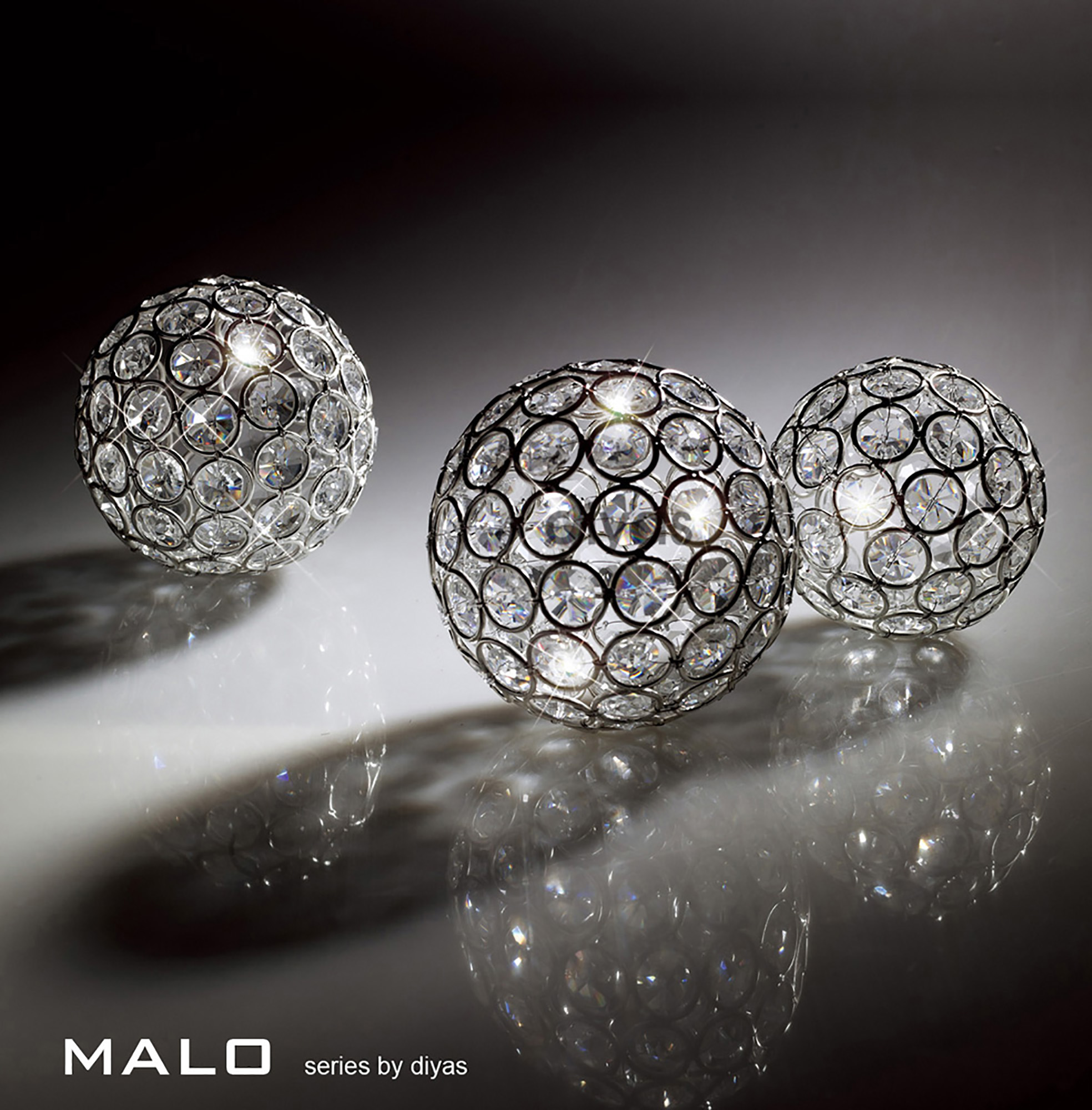 Malo Crystal Accessories Diyas Home Tea Light Holders